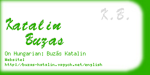 katalin buzas business card